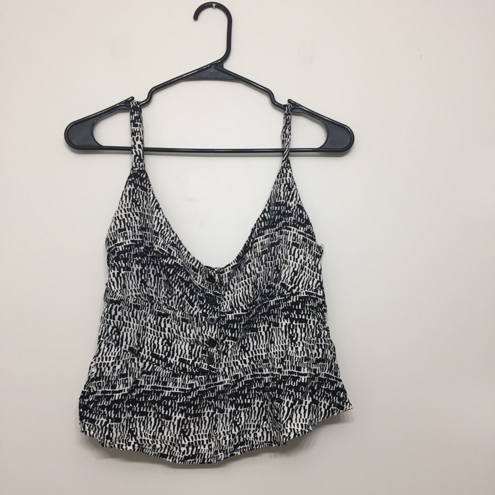 River Island Abstract Crop Tank Sz M‎